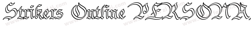 Strikers Outline PERSONAL字体转换